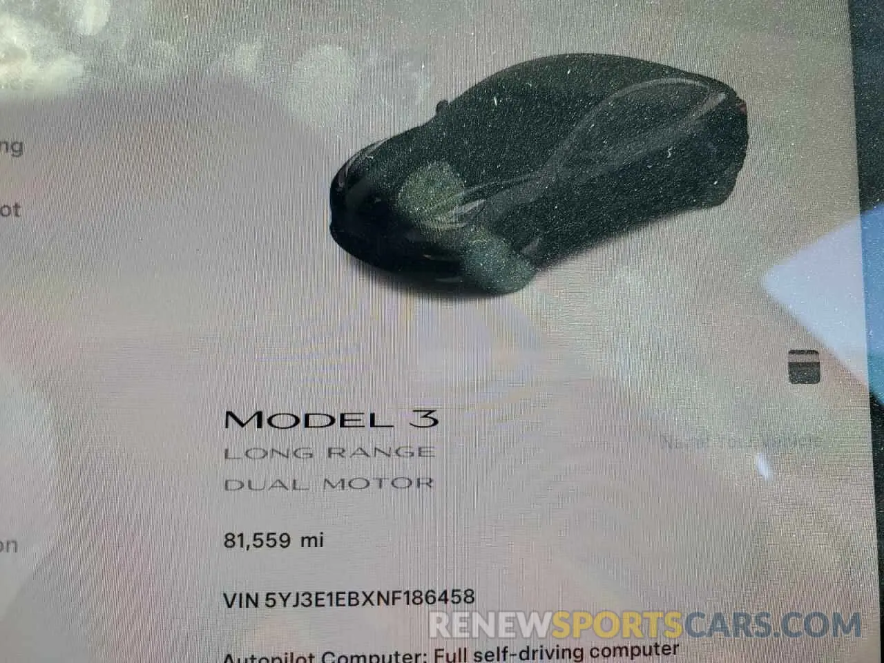 9 Photograph of a damaged car 5YJ3E1EBXNF186458 TESLA MODEL 3 2022