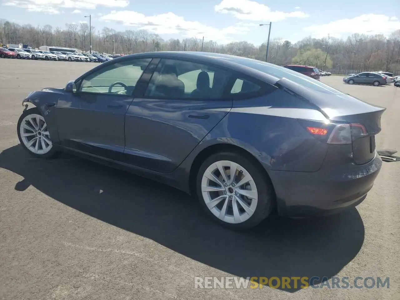 2 Photograph of a damaged car 5YJ3E1EBXNF188596 TESLA MODEL 3 2022