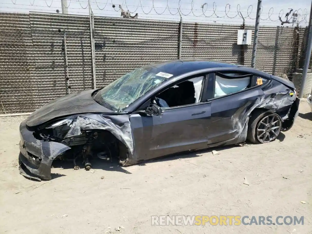 9 Photograph of a damaged car 5YJ3E1EBXNF192213 TESLA MODEL 3 2022