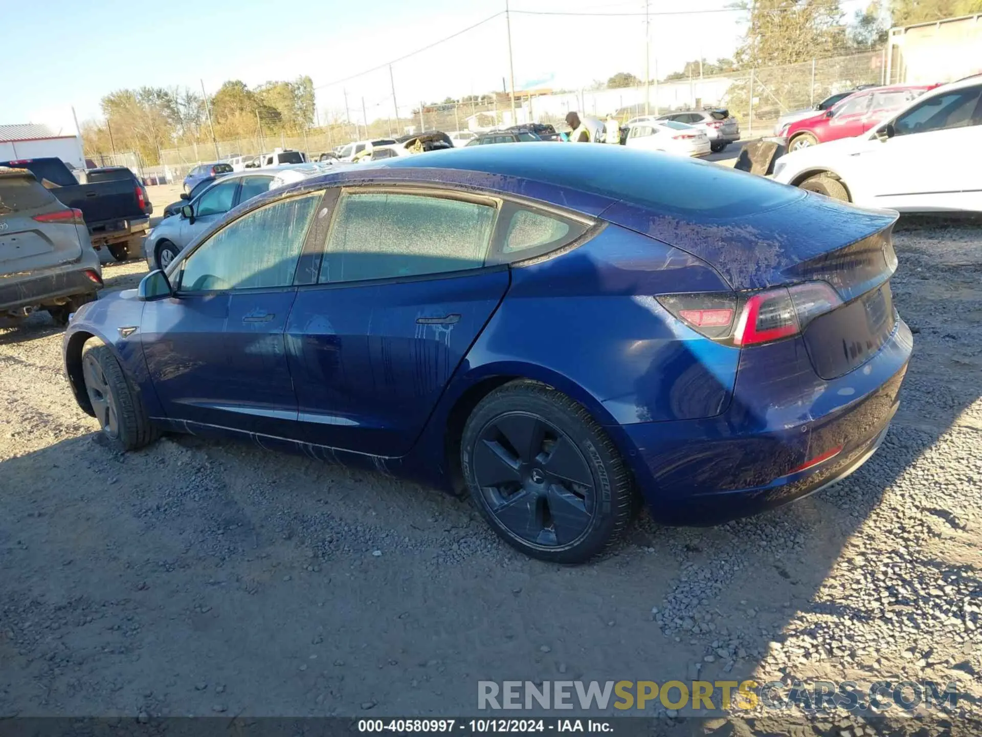 3 Photograph of a damaged car 5YJ3E1EBXNF192714 TESLA MODEL 3 2022