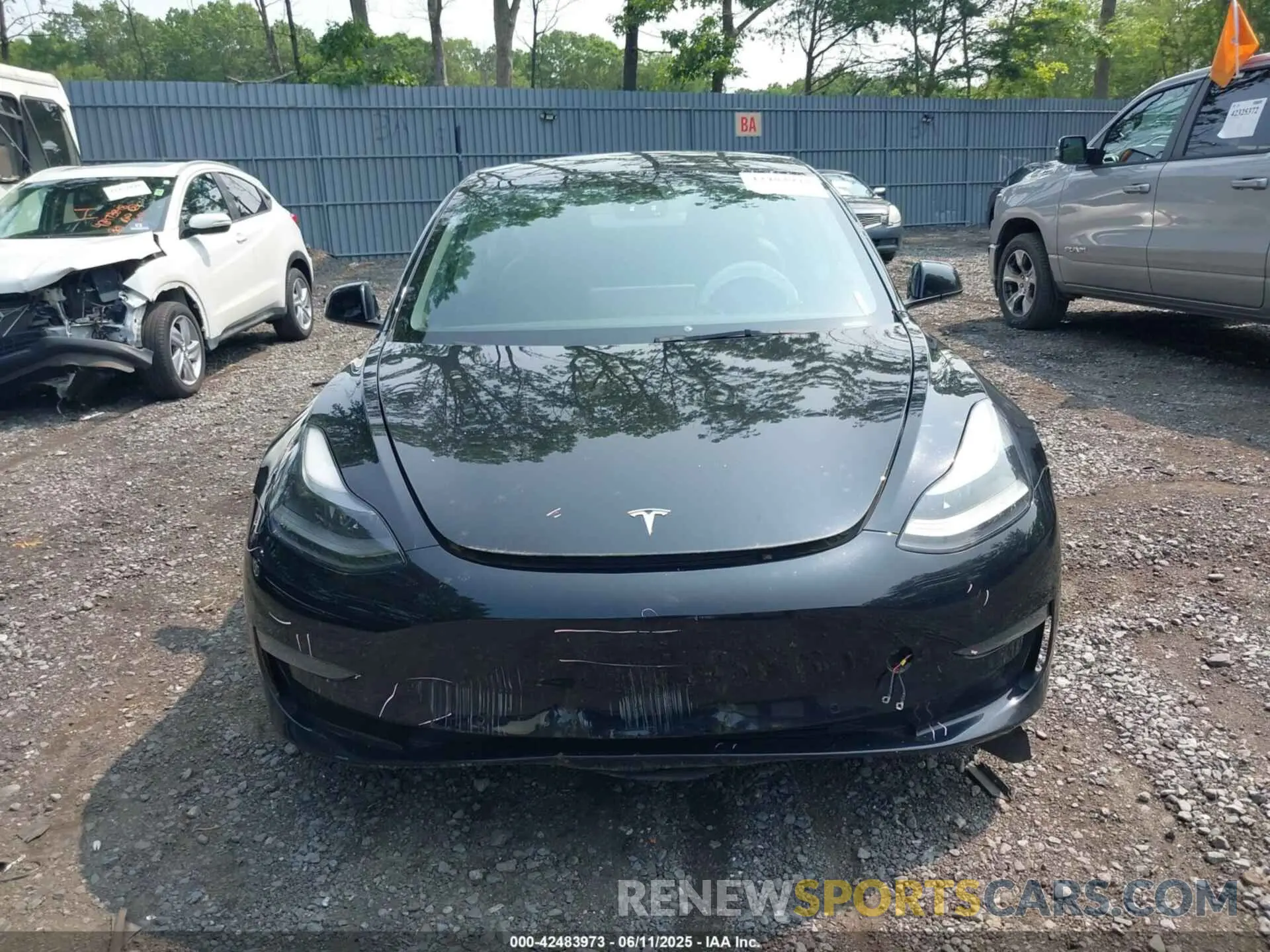 12 Photograph of a damaged car 5YJ3E1EBXNF200343 TESLA MODEL 3 2022