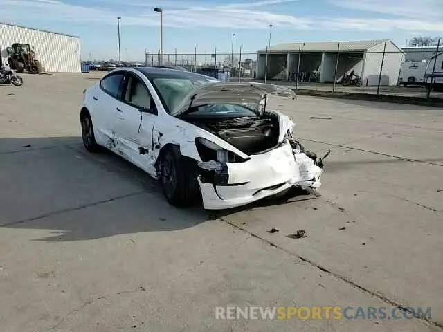 10 Photograph of a damaged car 5YJ3E1EBXNF204506 TESLA MODEL 3 2022