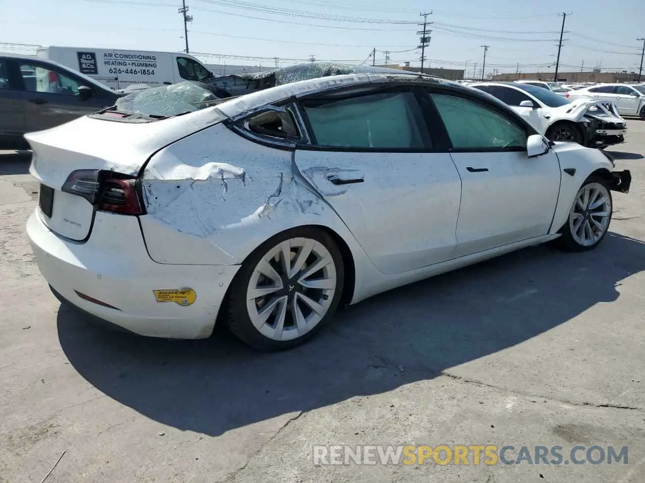 3 Photograph of a damaged car 5YJ3E1EBXNF211018 TESLA MODEL 3 2022