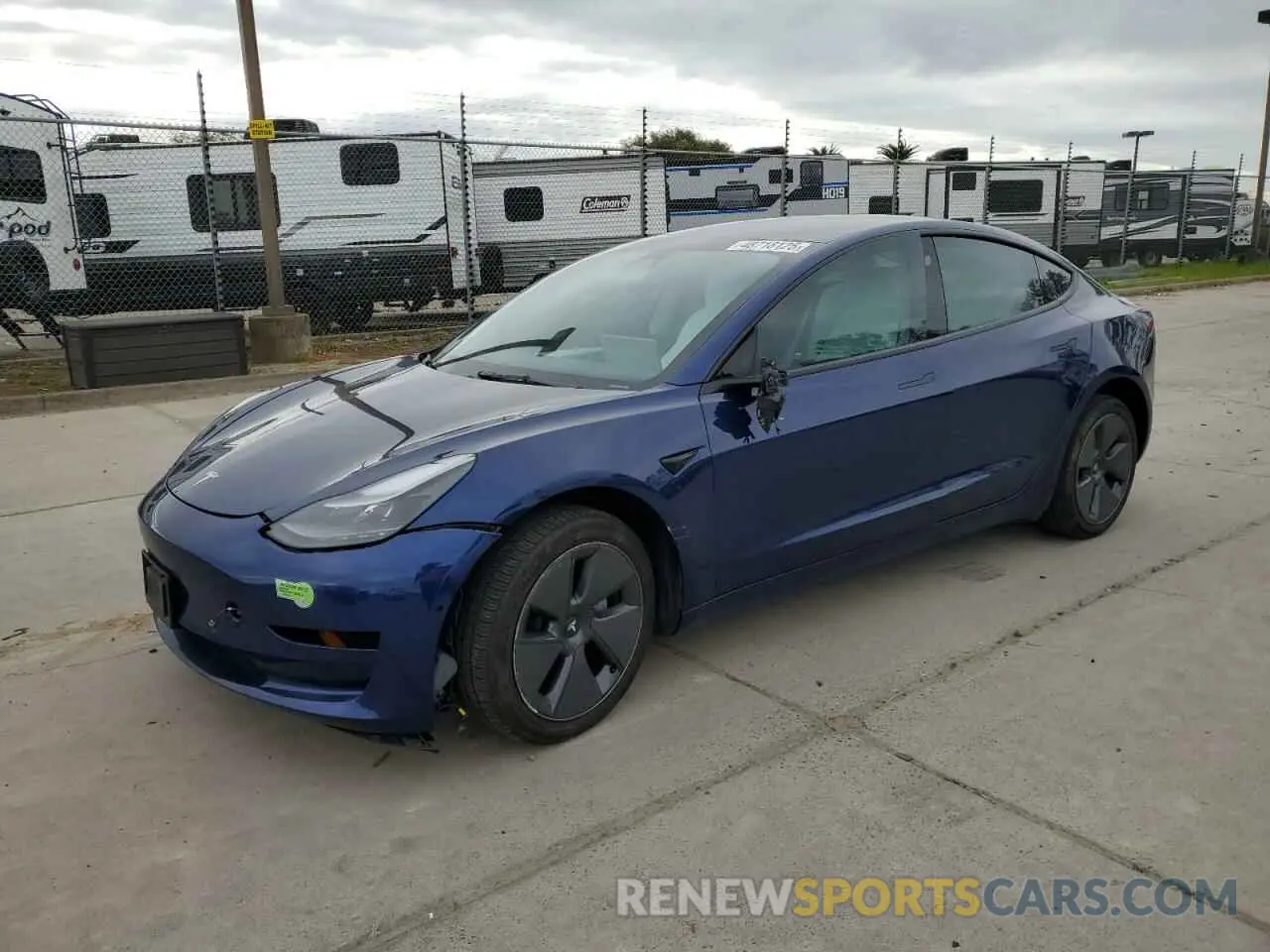 1 Photograph of a damaged car 5YJ3E1EBXNF230877 TESLA MODEL 3 2022