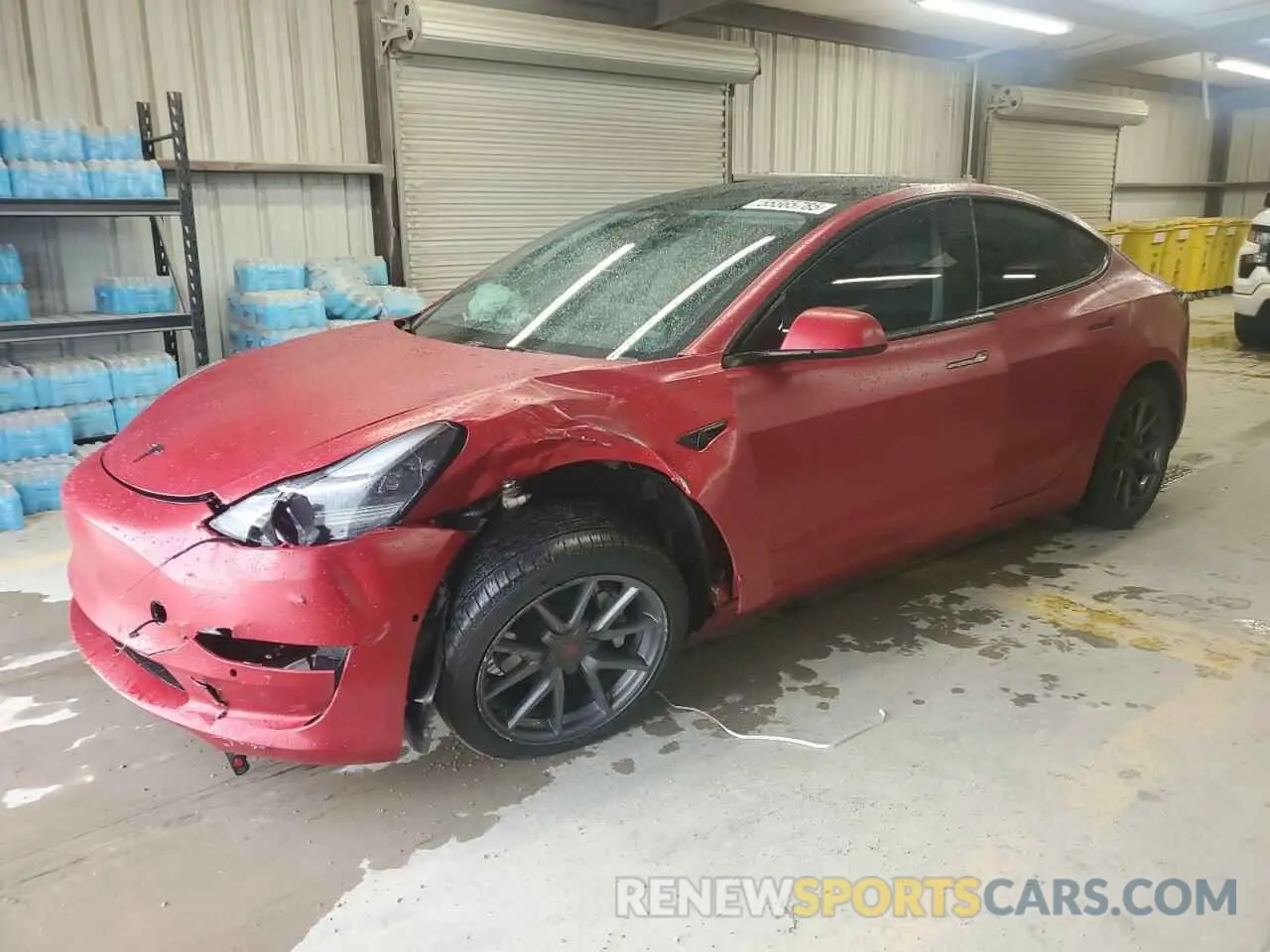 1 Photograph of a damaged car 5YJ3E1EBXNF240857 TESLA MODEL 3 2022