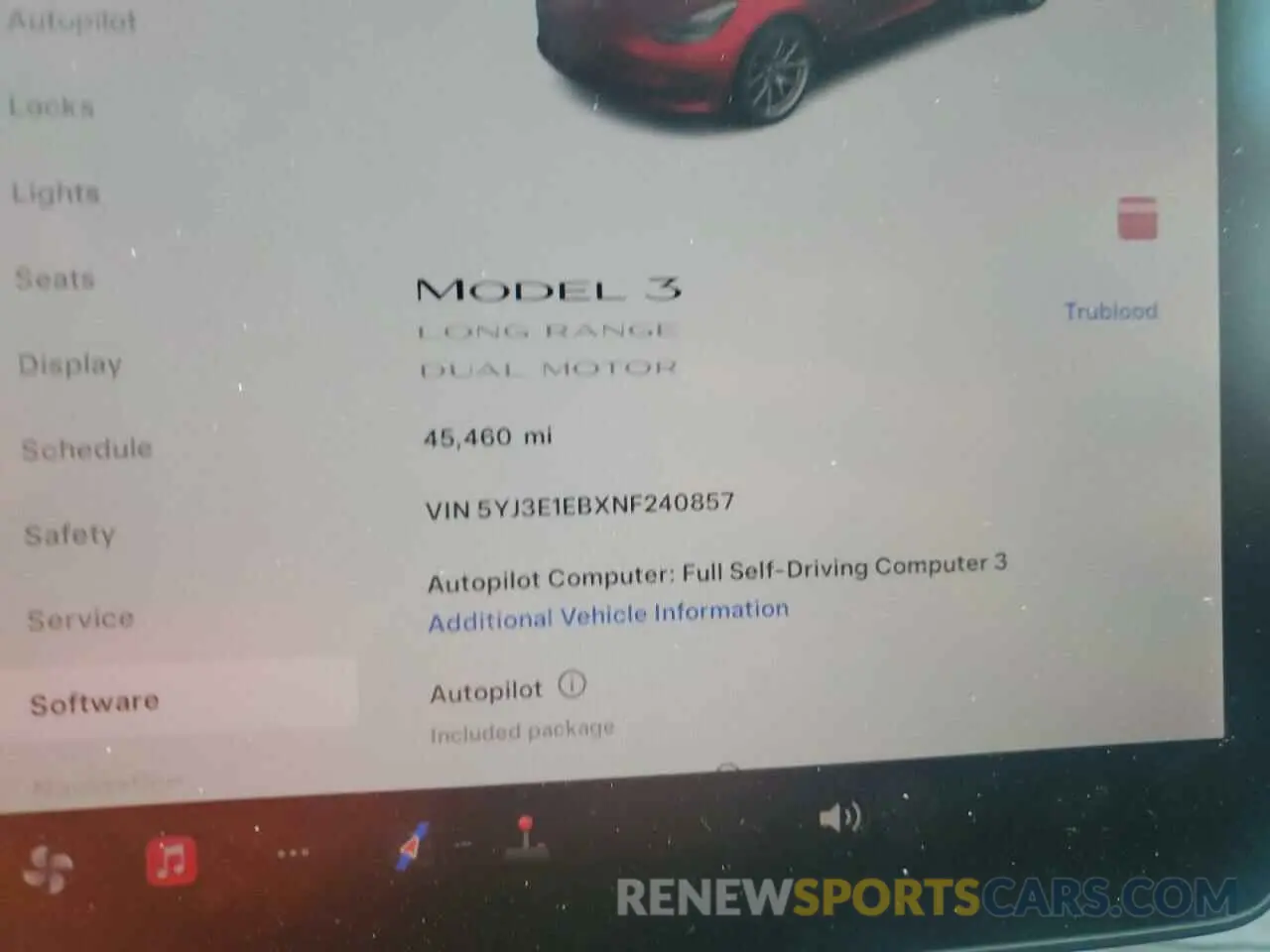 9 Photograph of a damaged car 5YJ3E1EBXNF240857 TESLA MODEL 3 2022