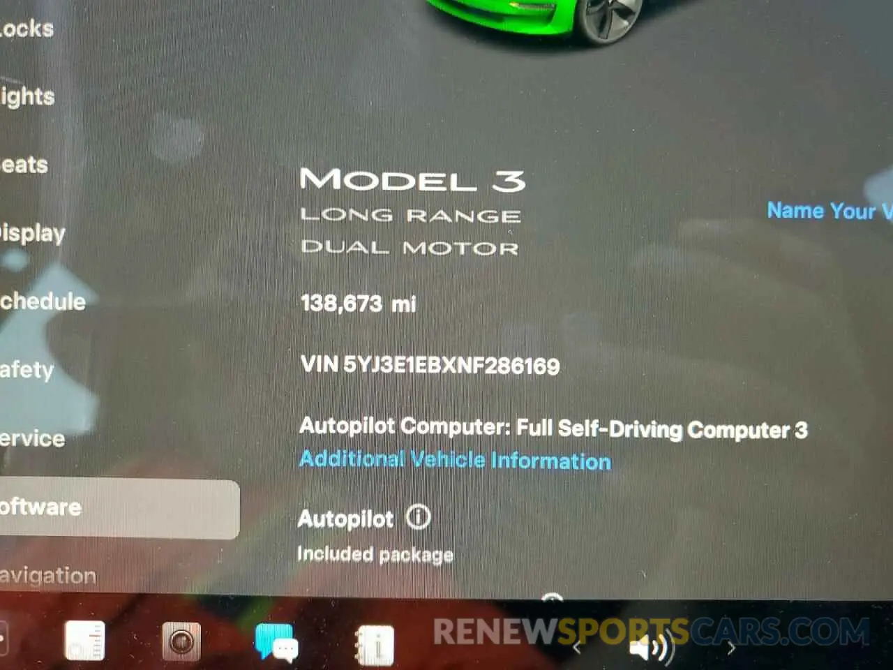 9 Photograph of a damaged car 5YJ3E1EBXNF286169 TESLA MODEL 3 2022