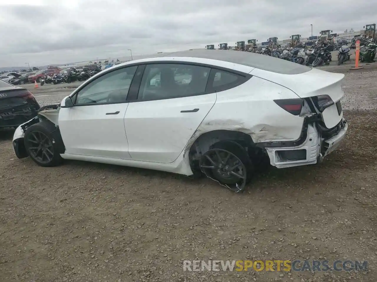 2 Photograph of a damaged car 5YJ3E1EBXNF298483 TESLA MODEL 3 2022