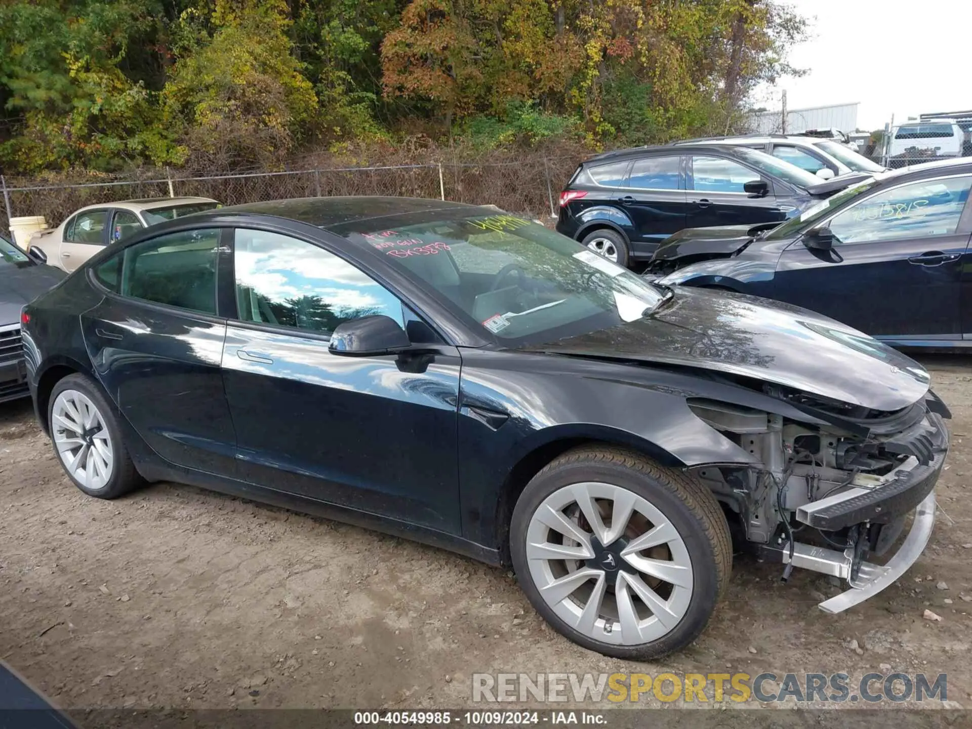 14 Photograph of a damaged car 5YJ3E1EBXNF304878 TESLA MODEL 3 2022