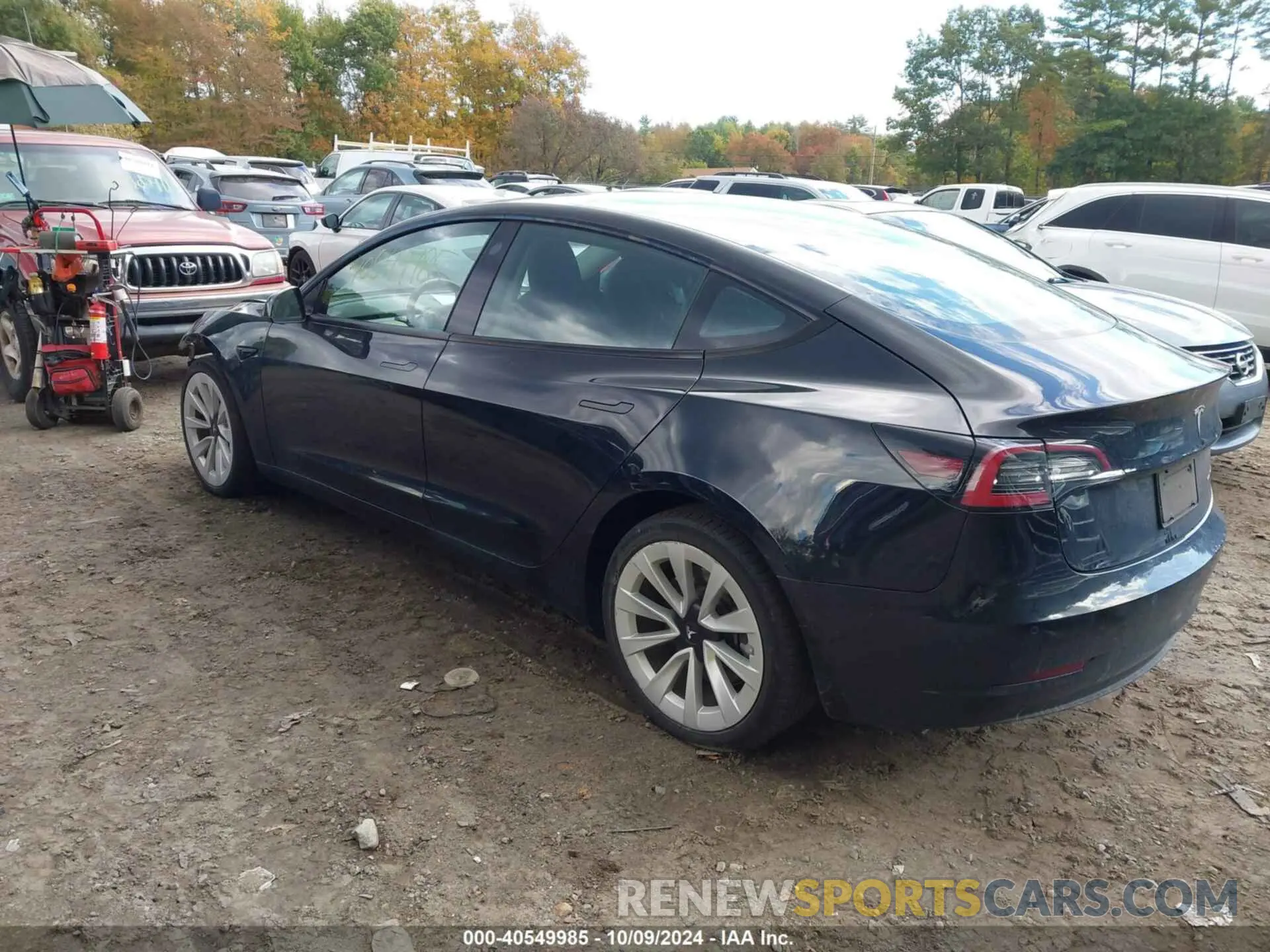 3 Photograph of a damaged car 5YJ3E1EBXNF304878 TESLA MODEL 3 2022