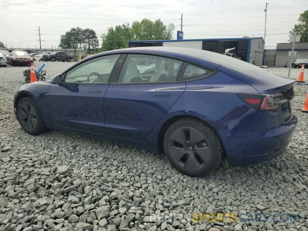 2 Photograph of a damaged car 5YJ3E1EBXNF327514 TESLA MODEL 3 2022