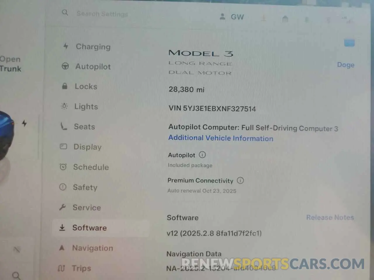 9 Photograph of a damaged car 5YJ3E1EBXNF327514 TESLA MODEL 3 2022