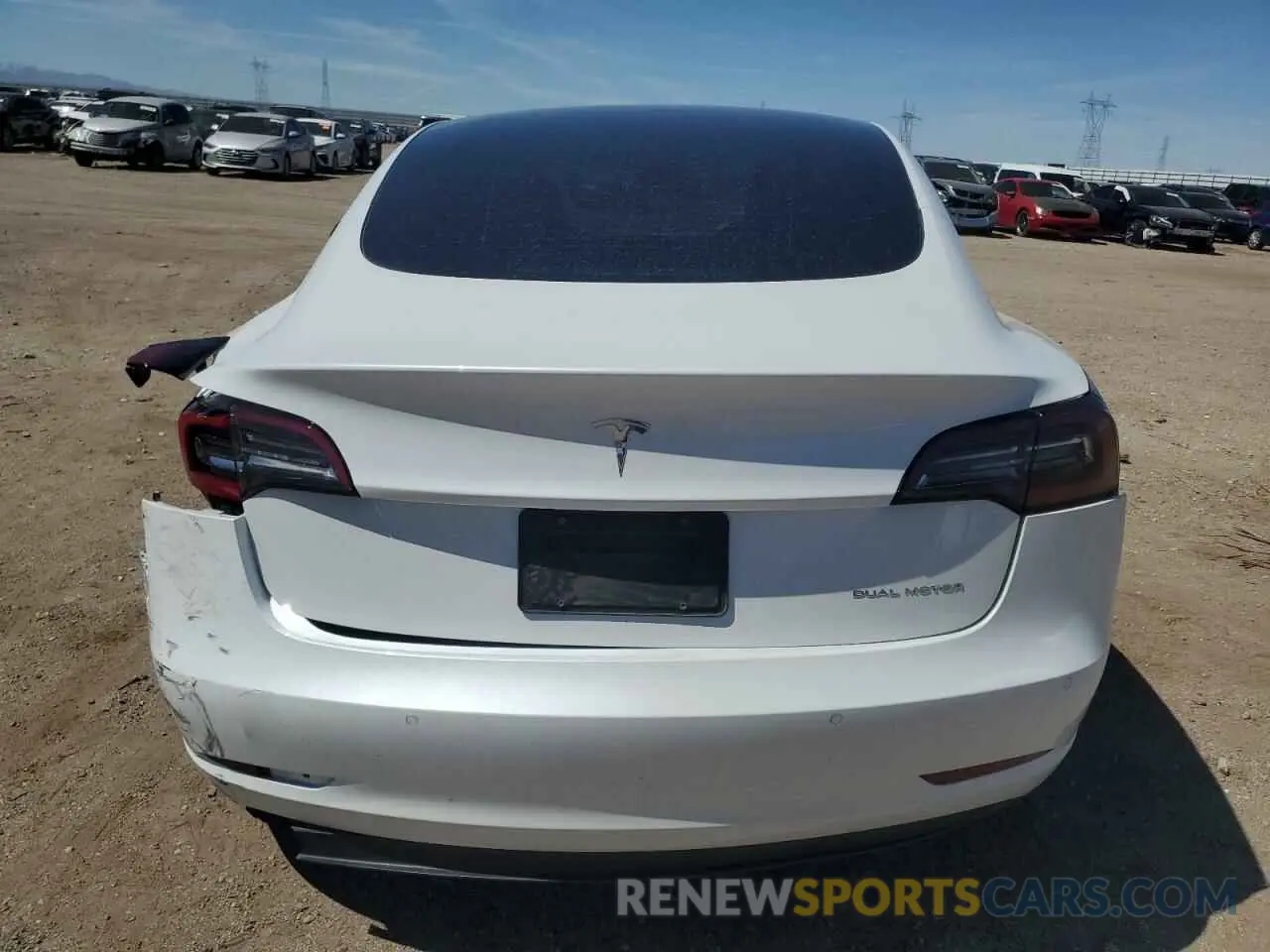 6 Photograph of a damaged car 5YJ3E1EBXNF328856 TESLA MODEL 3 2022