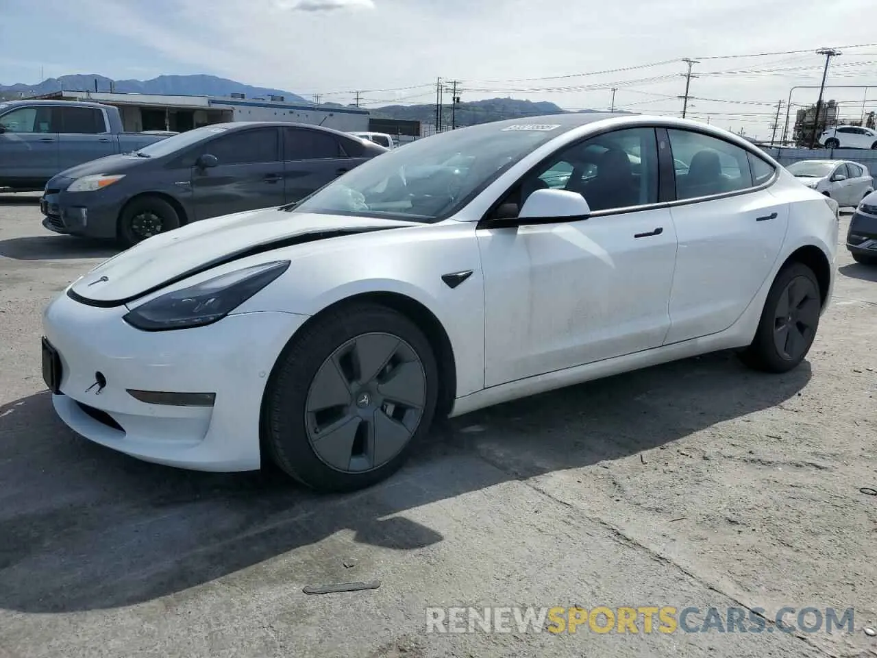 1 Photograph of a damaged car 5YJ3E1EBXNF330719 TESLA MODEL 3 2022