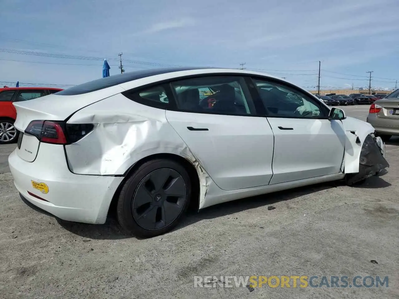 3 Photograph of a damaged car 5YJ3E1EBXNF330719 TESLA MODEL 3 2022