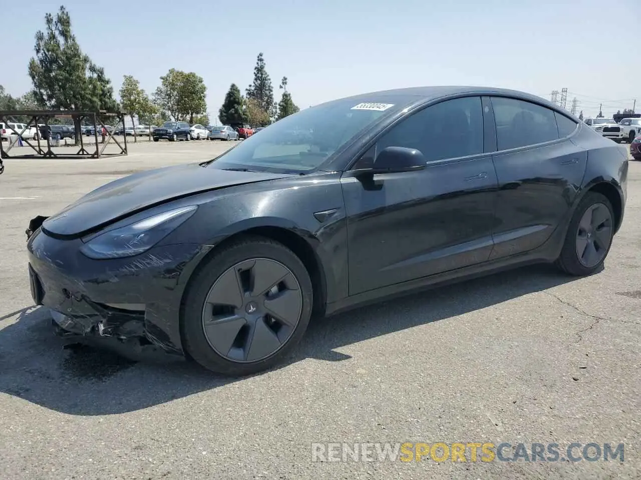 1 Photograph of a damaged car 5YJ3E1EBXNF333183 TESLA MODEL 3 2022