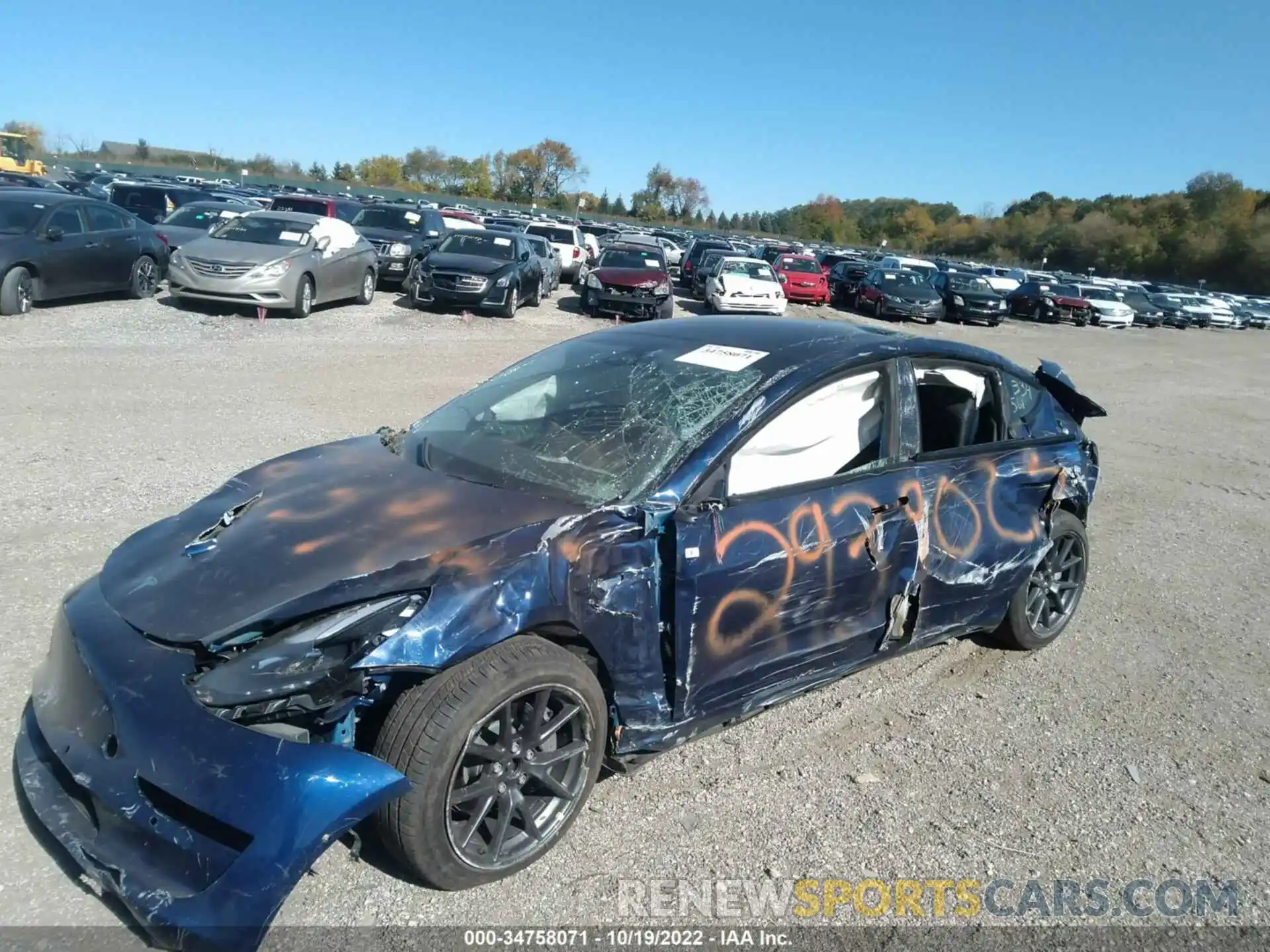 6 Photograph of a damaged car 5YJ3E1EBXNF334561 TESLA MODEL 3 2022