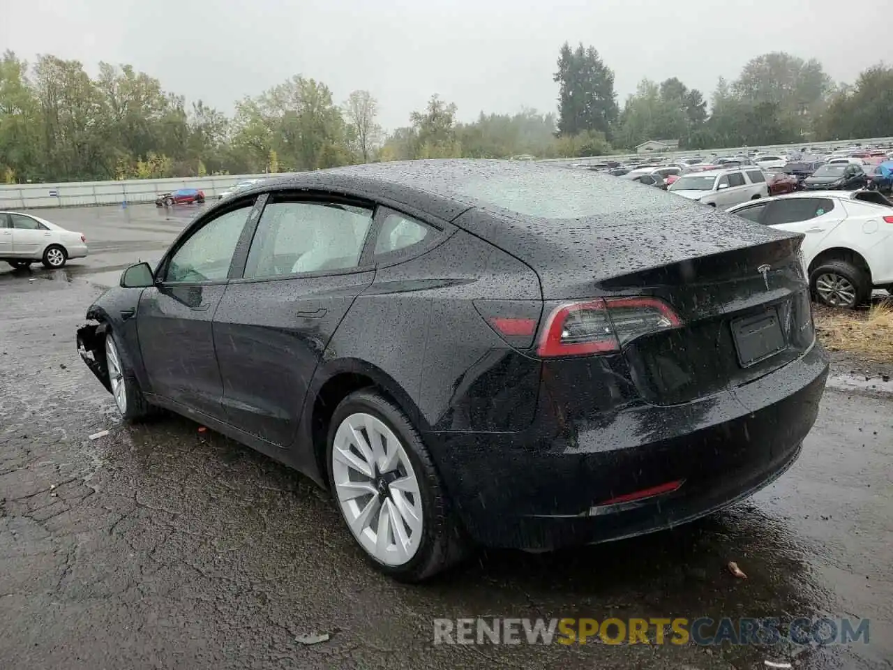 3 Photograph of a damaged car 5YJ3E1EBXNF347486 TESLA MODEL 3 2022