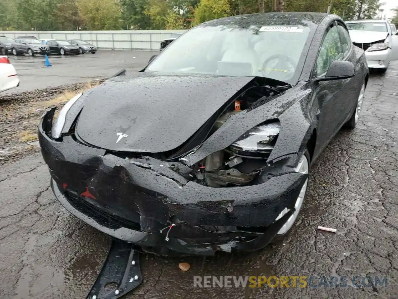 9 Photograph of a damaged car 5YJ3E1EBXNF347486 TESLA MODEL 3 2022