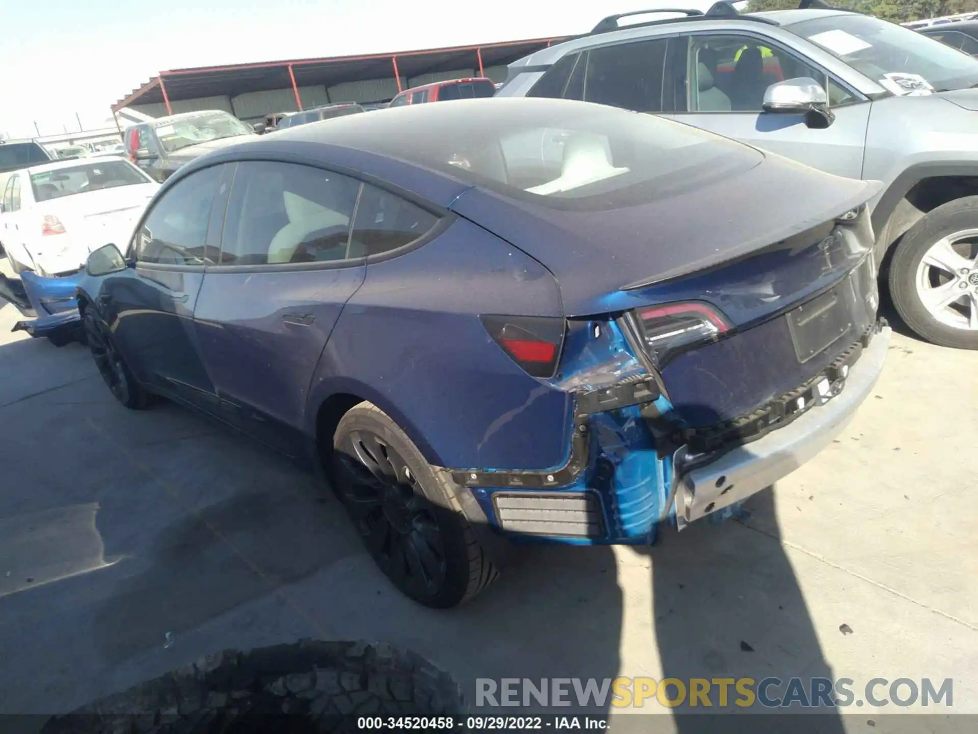 3 Photograph of a damaged car 5YJ3E1EC0NF237944 TESLA MODEL 3 2022