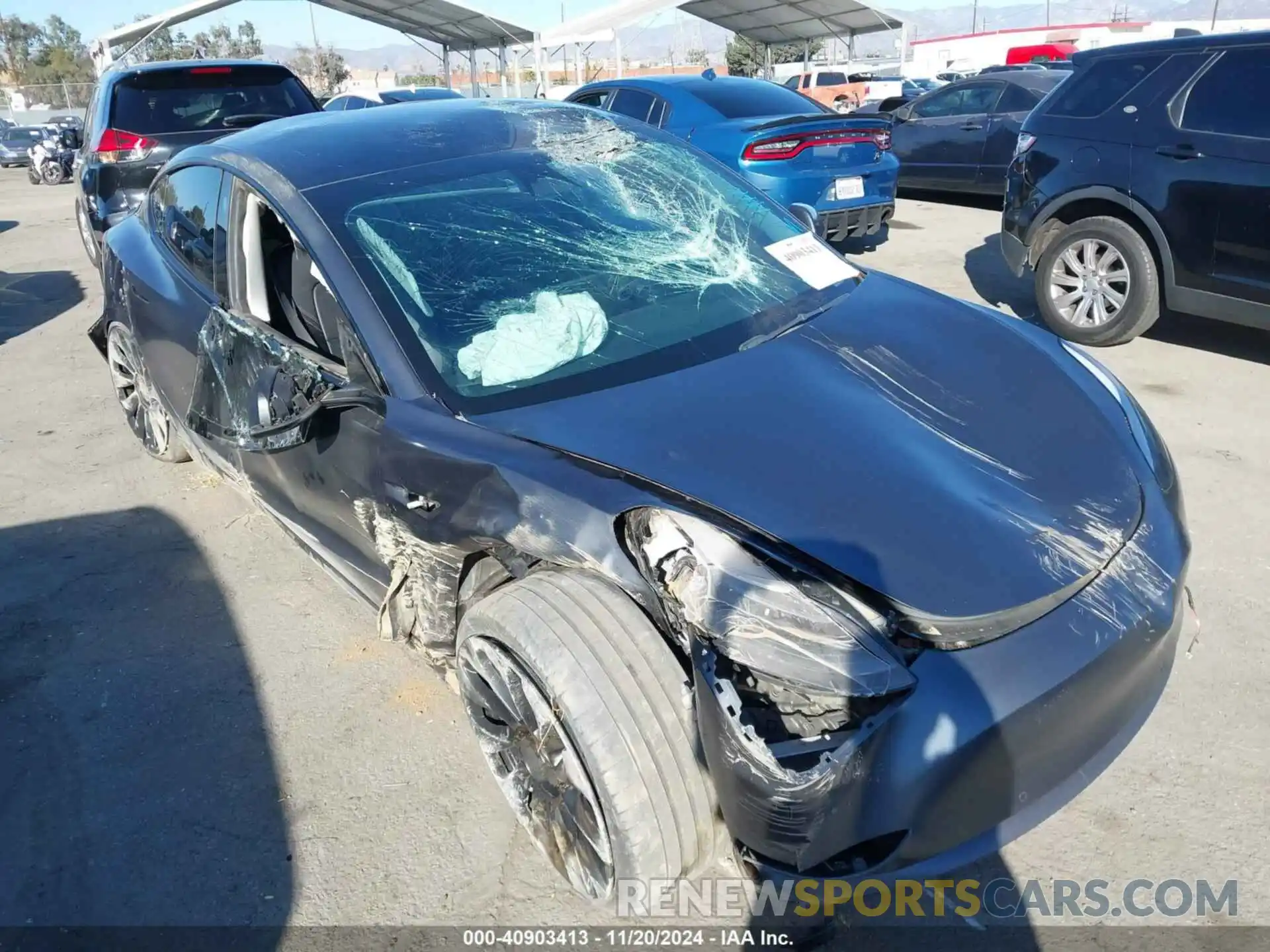 6 Photograph of a damaged car 5YJ3E1EC0NF248295 TESLA MODEL 3 2022