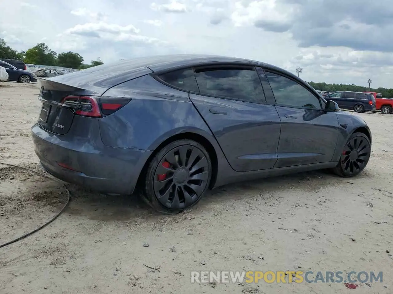 3 Photograph of a damaged car 5YJ3E1EC0NF261869 TESLA MODEL 3 2022