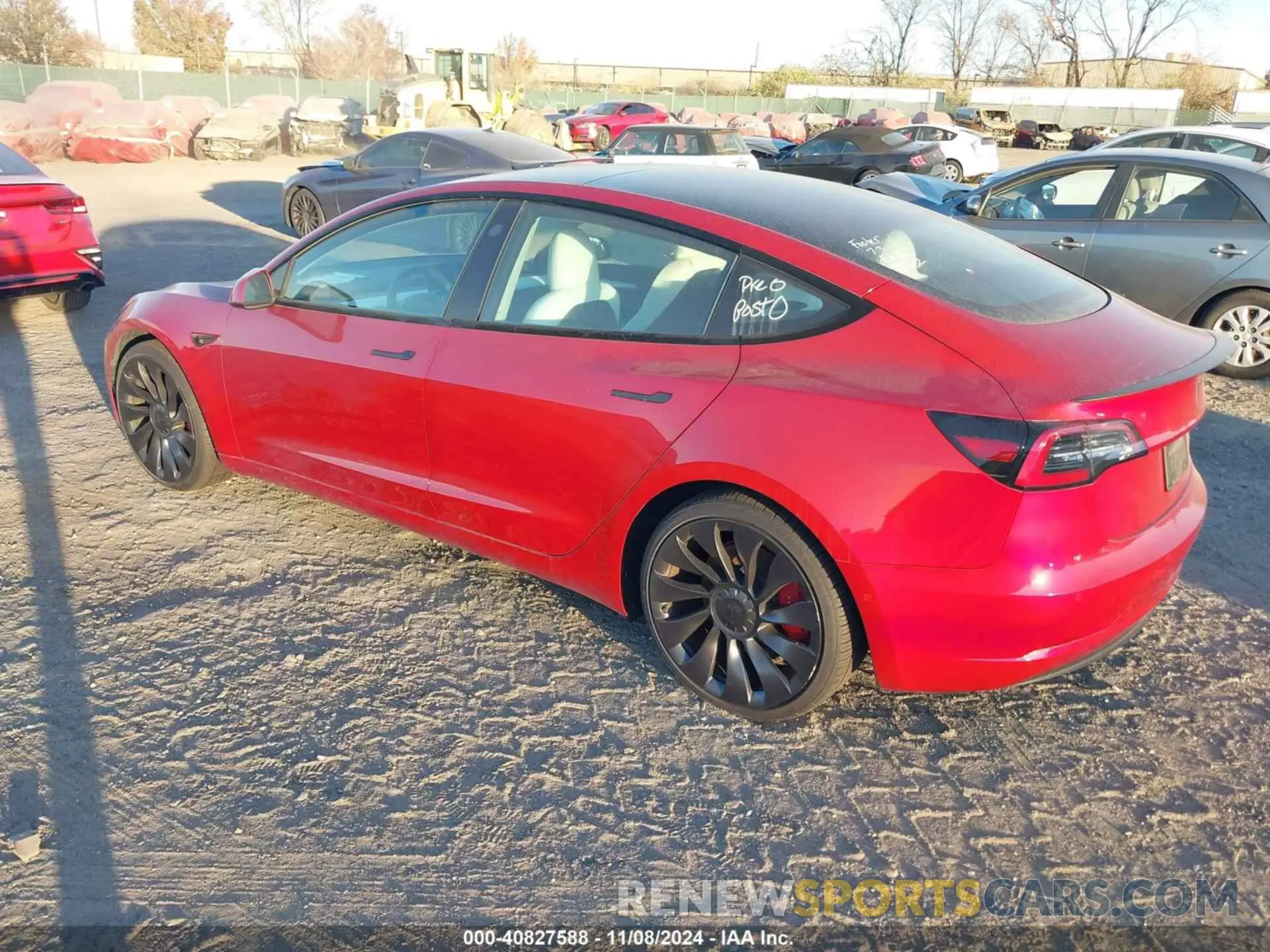 3 Photograph of a damaged car 5YJ3E1EC1NF163191 TESLA MODEL 3 2022