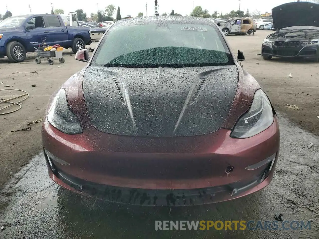 5 Photograph of a damaged car 5YJ3E1EC1NF170240 TESLA MODEL 3 2022