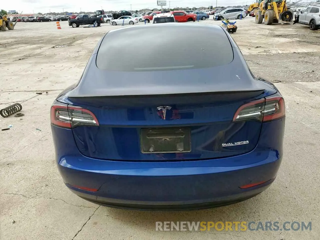 6 Photograph of a damaged car 5YJ3E1EC1NF254025 TESLA MODEL 3 2022