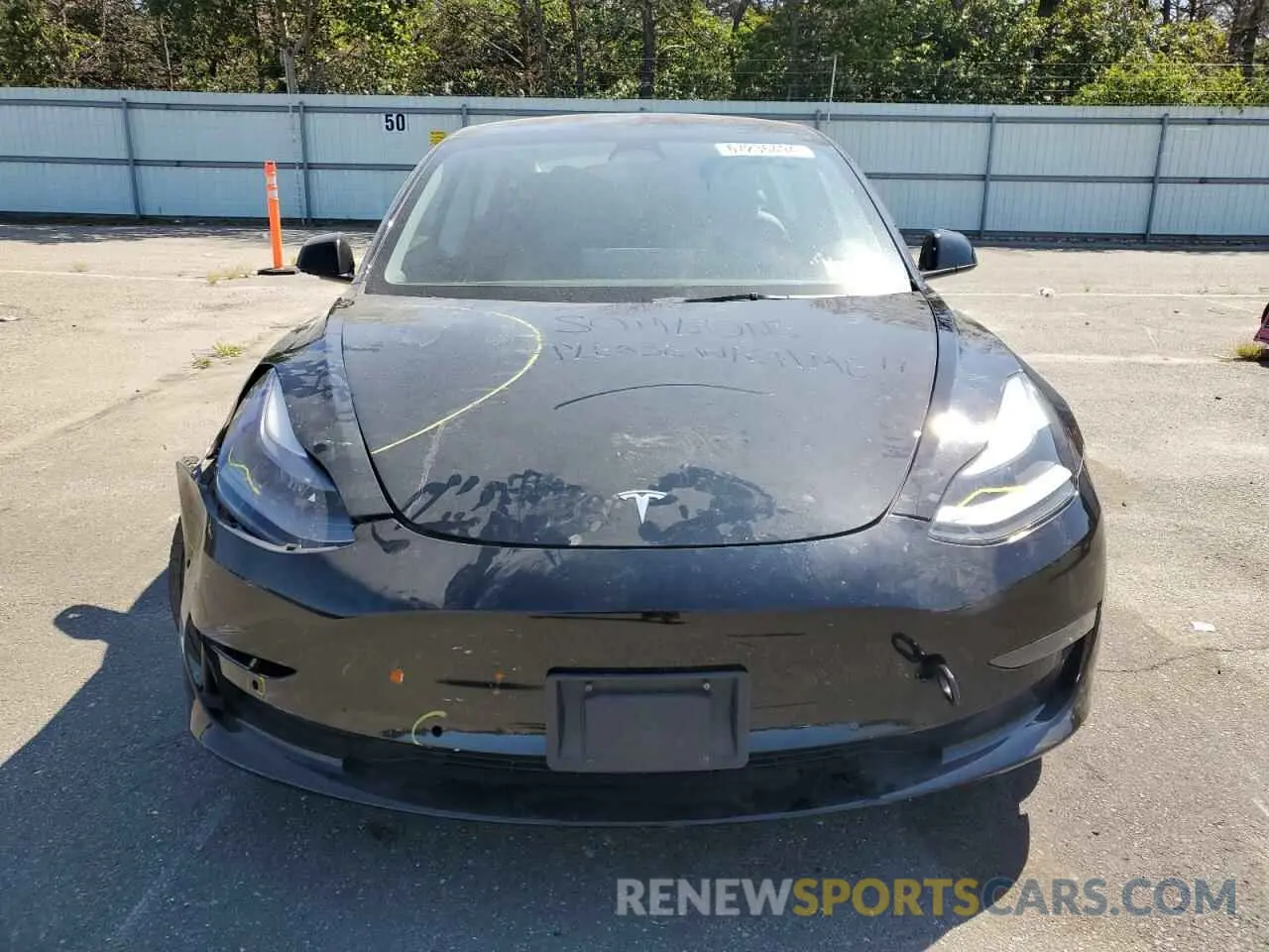 5 Photograph of a damaged car 5YJ3E1EC1NF342430 TESLA MODEL 3 2022