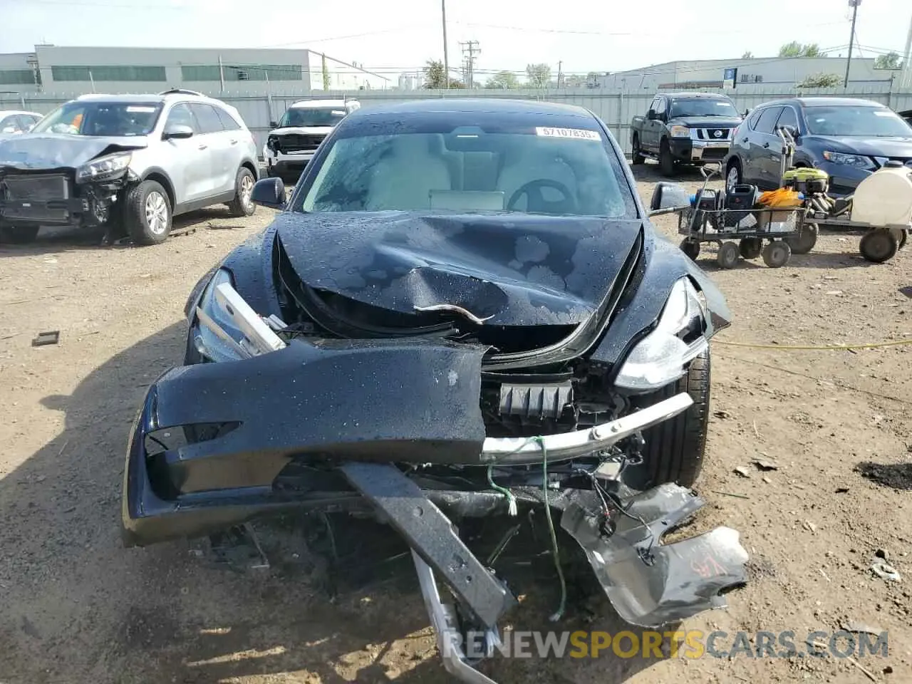 5 Photograph of a damaged car 5YJ3E1EC2NF105090 TESLA MODEL 3 2022