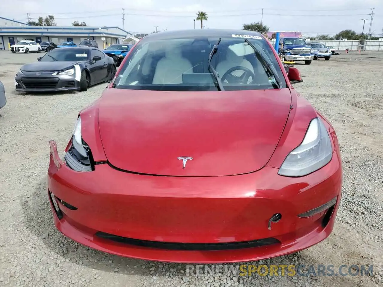 5 Photograph of a damaged car 5YJ3E1EC2NF268046 TESLA MODEL 3 2022
