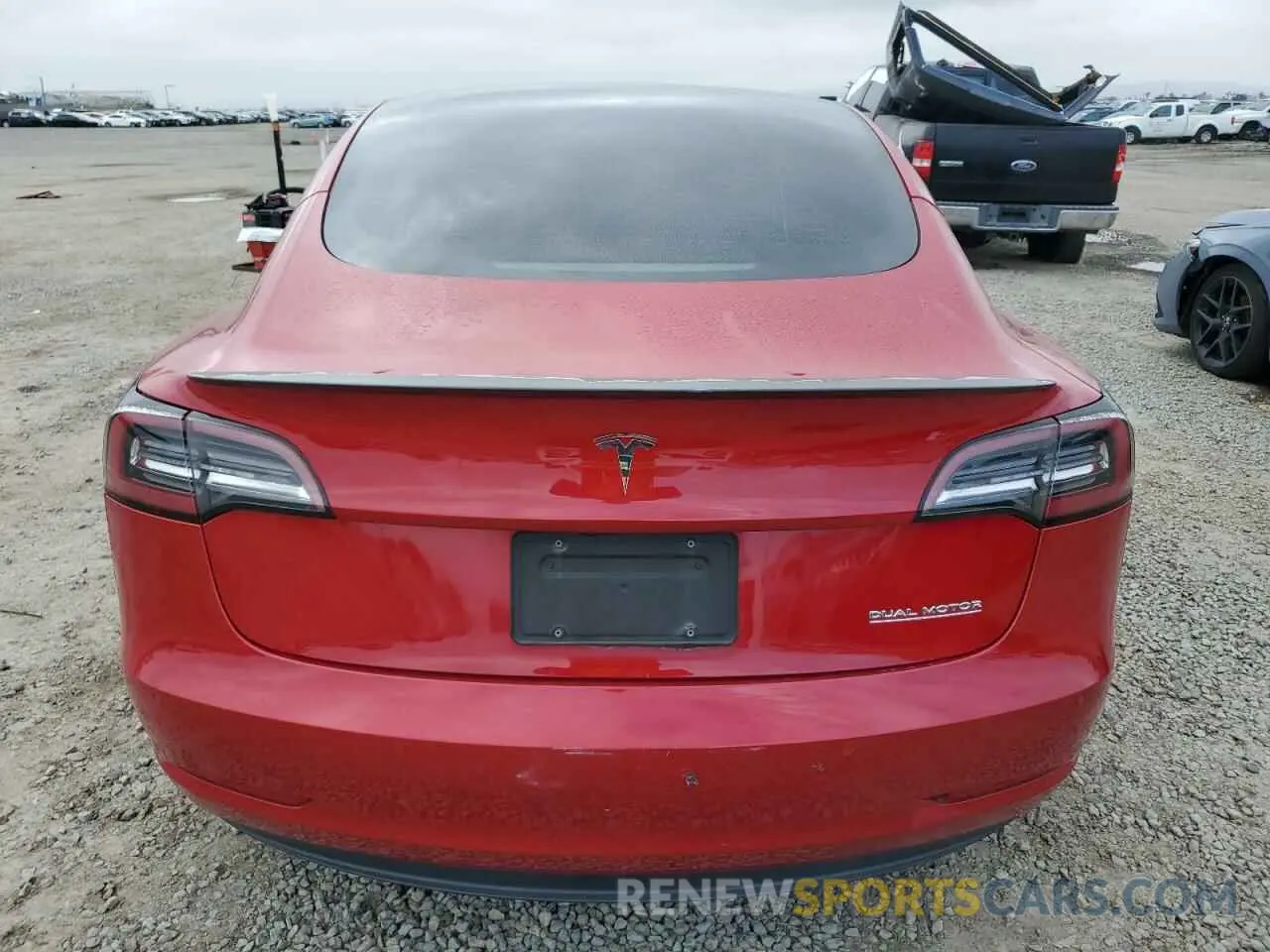 6 Photograph of a damaged car 5YJ3E1EC2NF268046 TESLA MODEL 3 2022