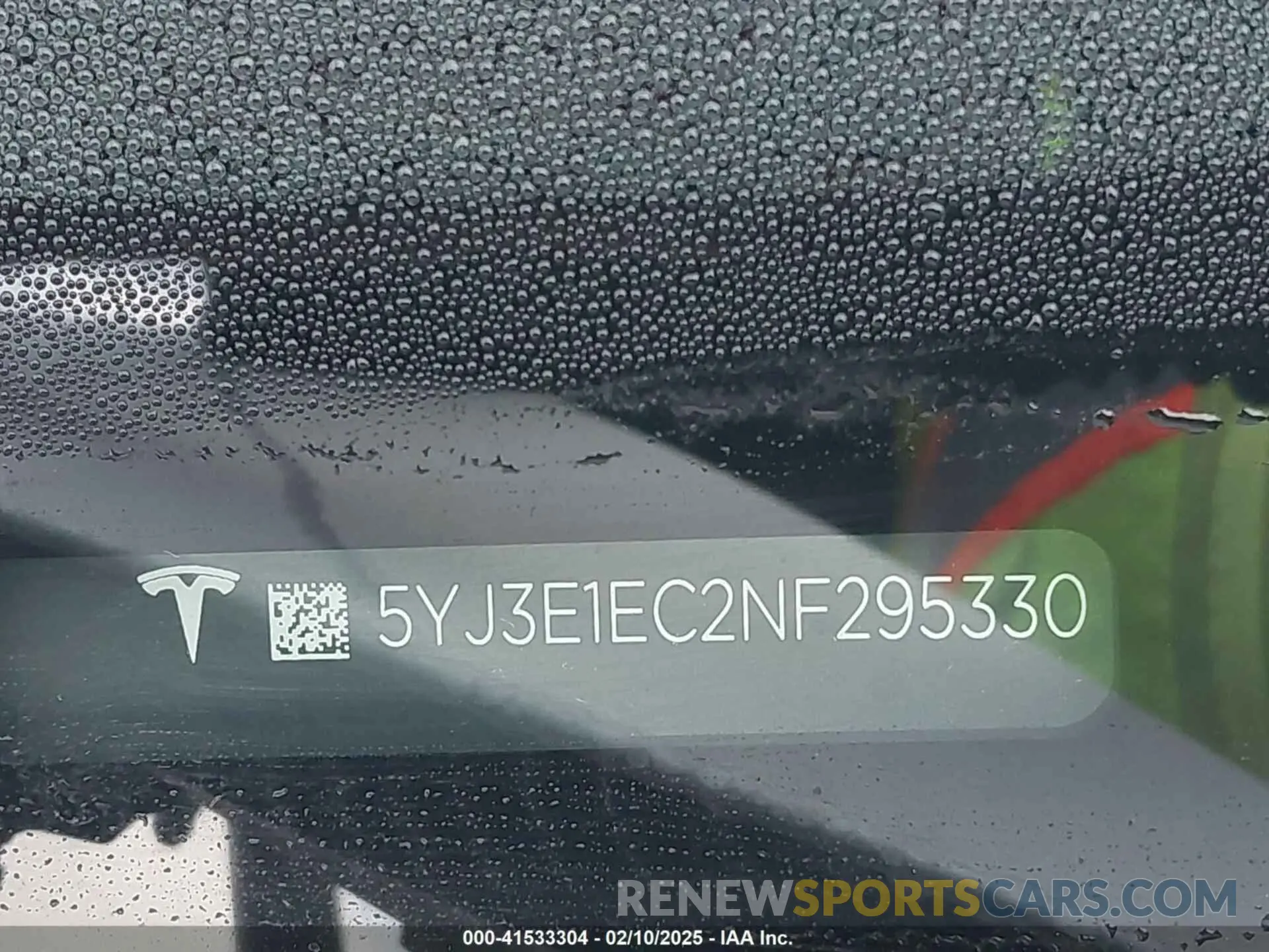9 Photograph of a damaged car 5YJ3E1EC2NF295330 TESLA MODEL 3 2022