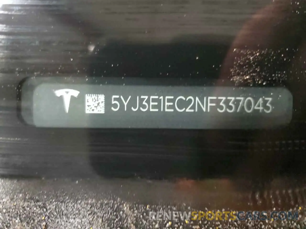 12 Photograph of a damaged car 5YJ3E1EC2NF337043 TESLA MODEL 3 2022