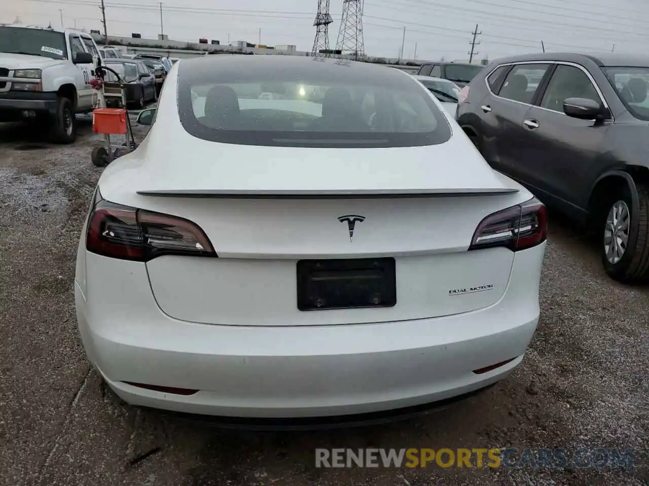 6 Photograph of a damaged car 5YJ3E1EC2NF343103 TESLA MODEL 3 2022