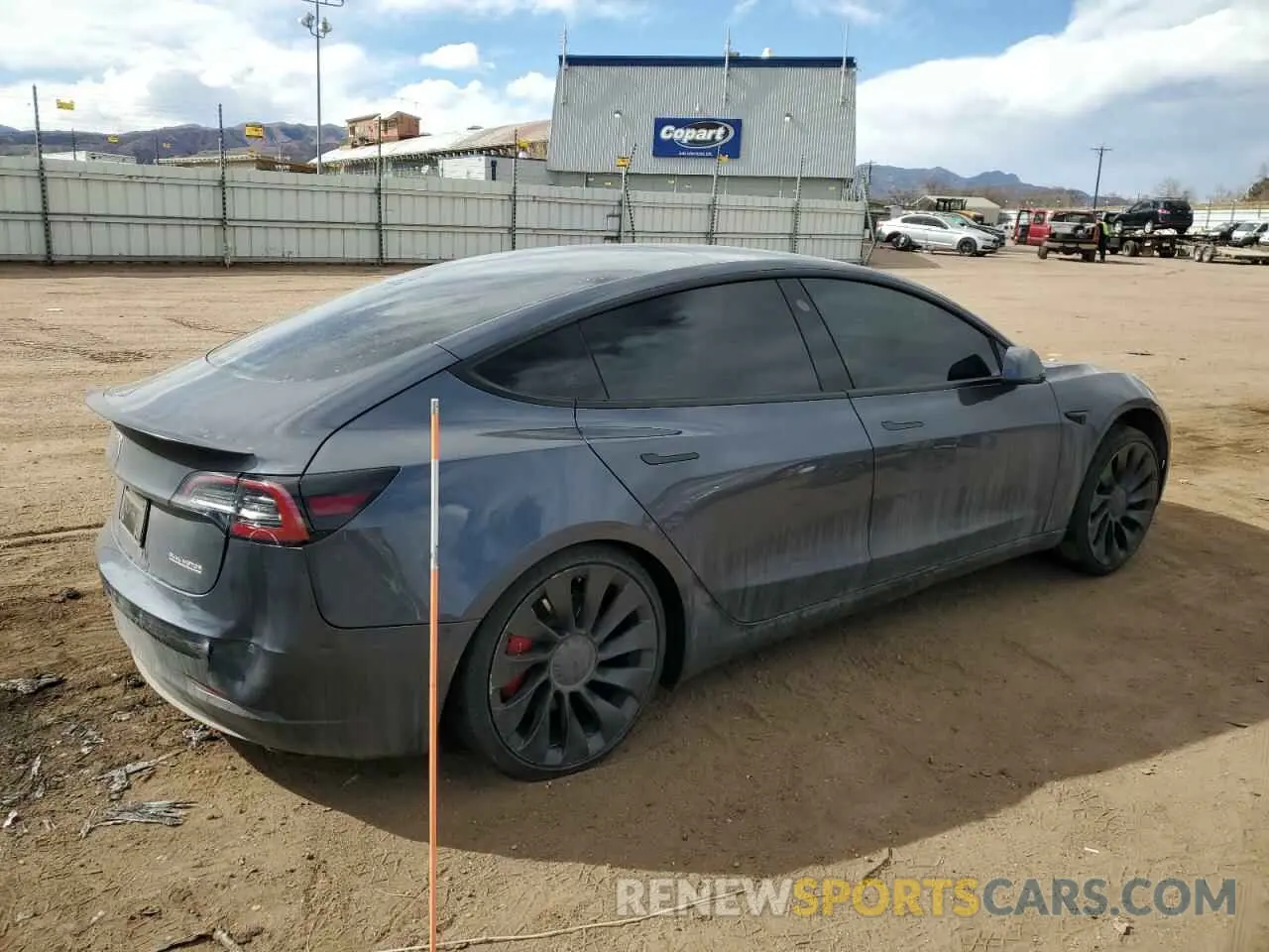 3 Photograph of a damaged car 5YJ3E1EC2NF357843 TESLA MODEL 3 2022