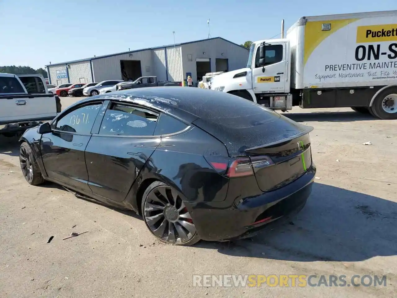 3 Photograph of a damaged car 5YJ3E1EC3NF123534 TESLA MODEL 3 2022