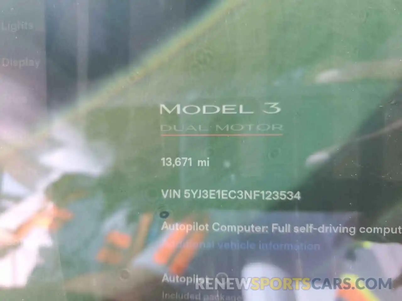 8 Photograph of a damaged car 5YJ3E1EC3NF123534 TESLA MODEL 3 2022