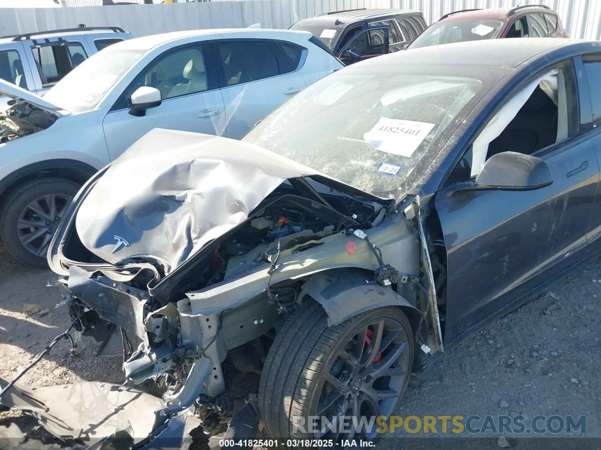 6 Photograph of a damaged car 5YJ3E1EC3NF194197 TESLA MODEL 3 2022