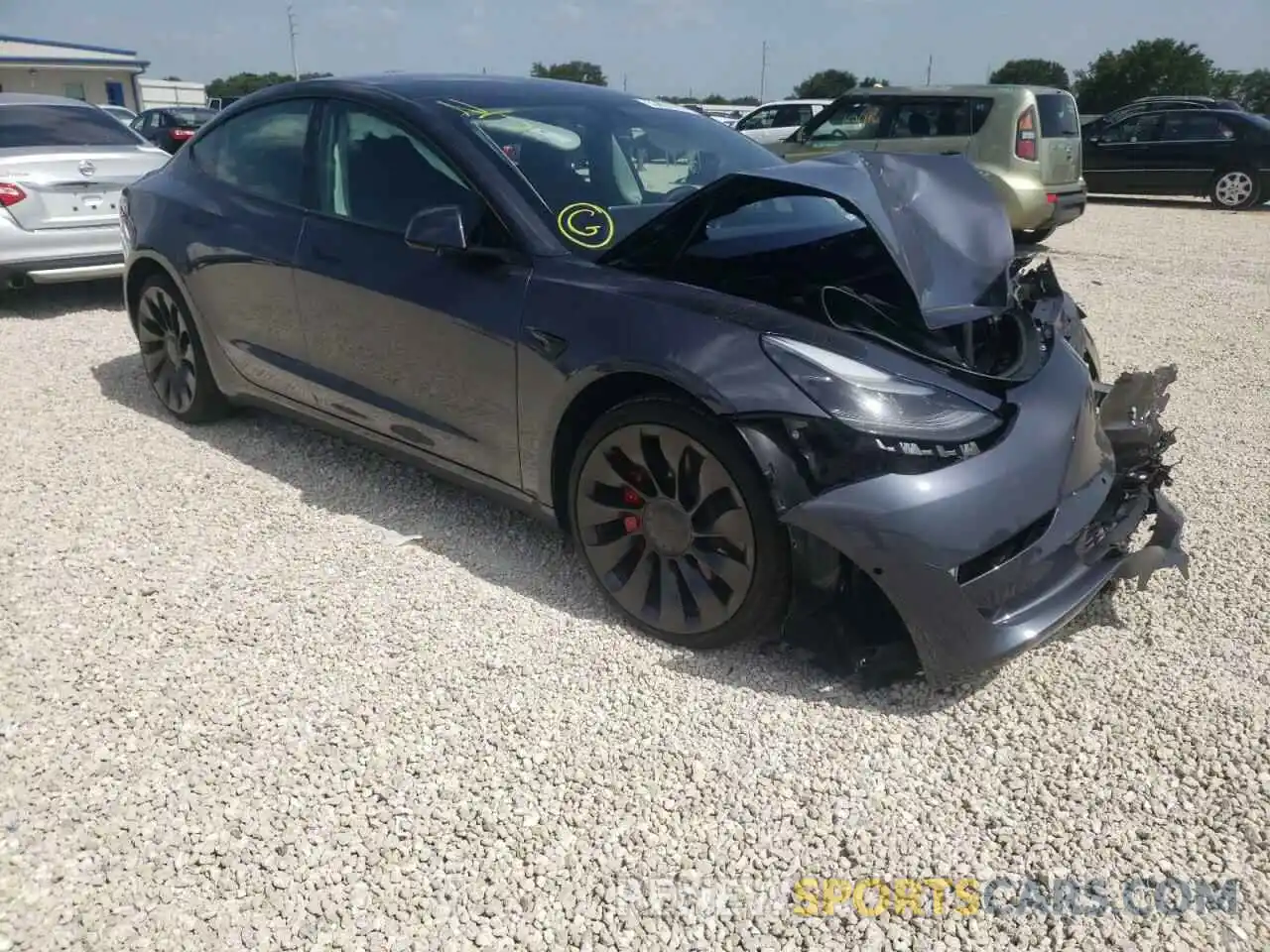 1 Photograph of a damaged car 5YJ3E1EC3NF268315 TESLA MODEL 3 2022