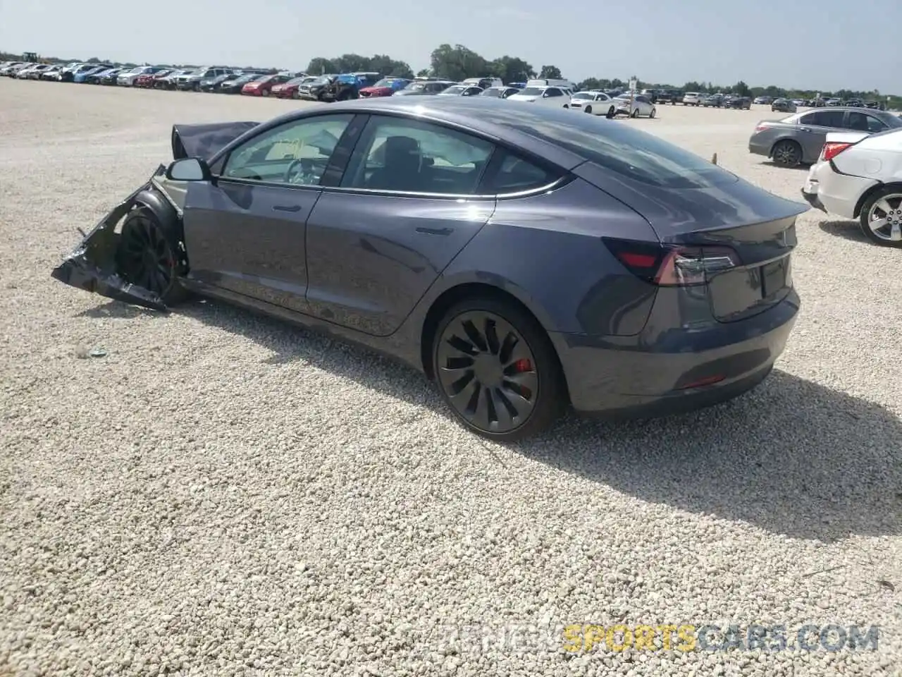 3 Photograph of a damaged car 5YJ3E1EC3NF268315 TESLA MODEL 3 2022