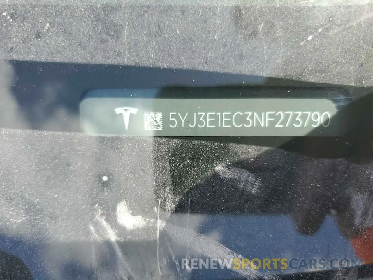 12 Photograph of a damaged car 5YJ3E1EC3NF273790 TESLA MODEL 3 2022