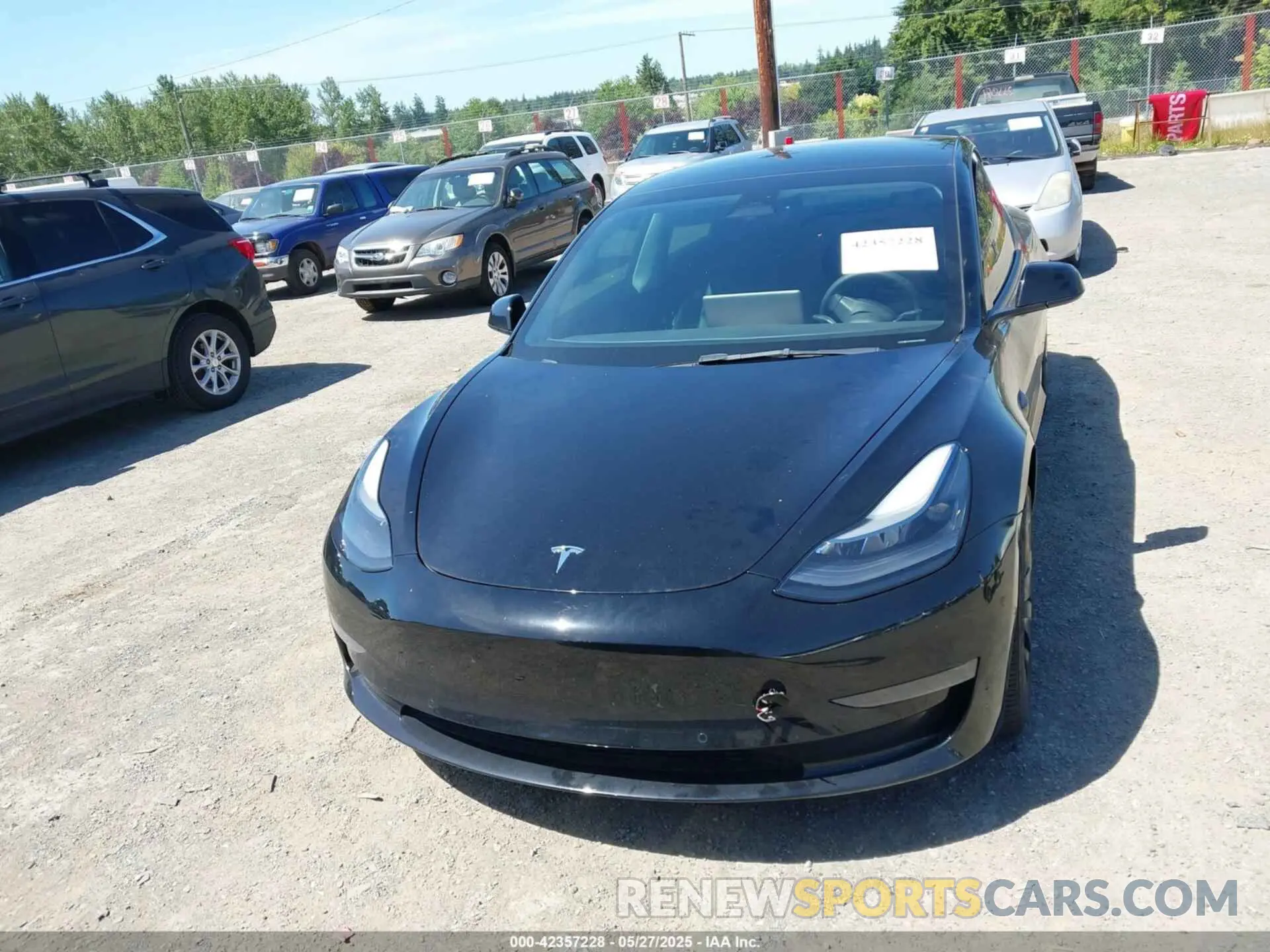 12 Photograph of a damaged car 5YJ3E1EC3NF348486 TESLA MODEL 3 2022