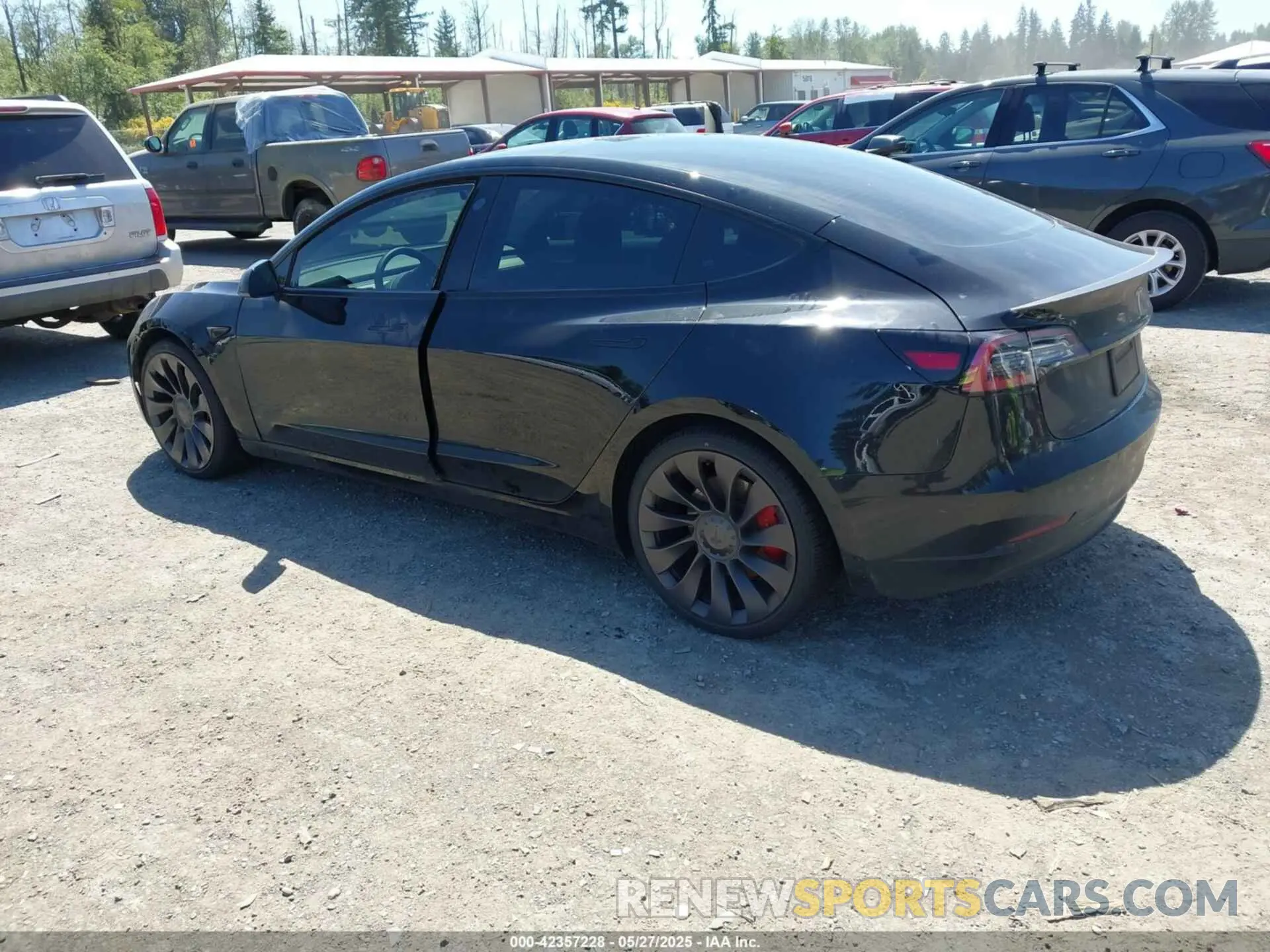 3 Photograph of a damaged car 5YJ3E1EC3NF348486 TESLA MODEL 3 2022