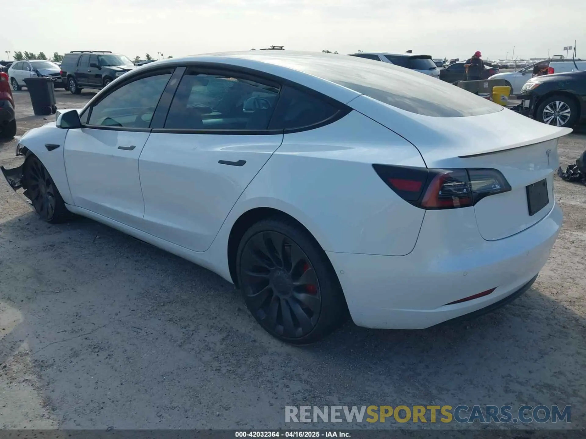 3 Photograph of a damaged car 5YJ3E1EC4NF134624 TESLA MODEL 3 2022