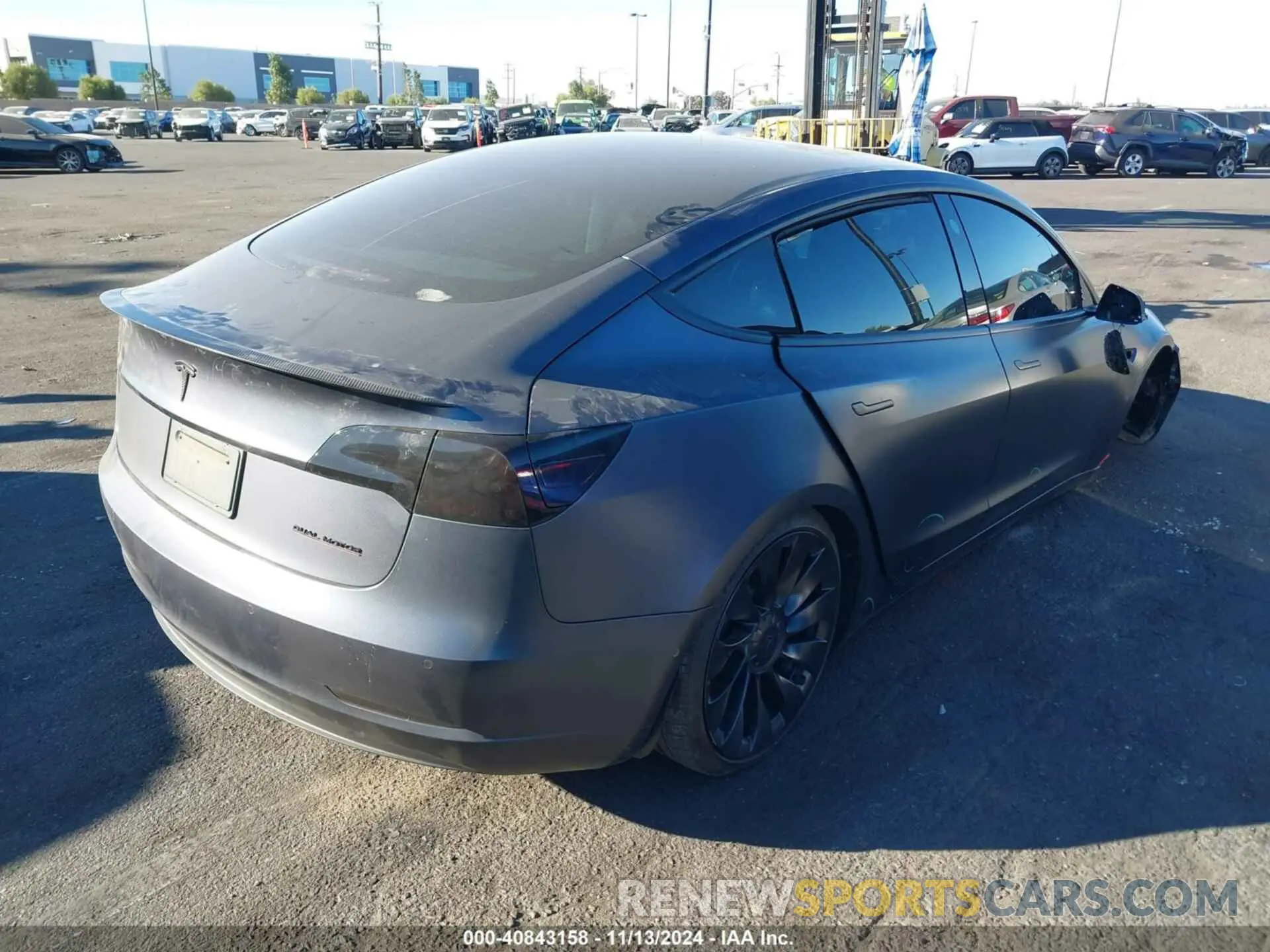 13 Photograph of a damaged car 5YJ3E1EC4NF265813 TESLA MODEL 3 2022