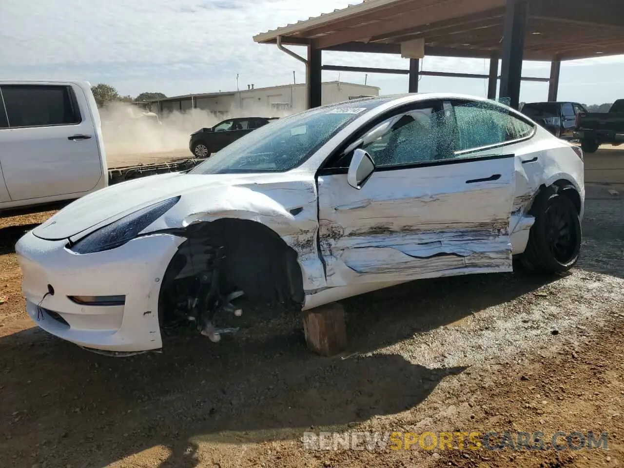 1 Photograph of a damaged car 5YJ3E1EC4NF269389 TESLA MODEL 3 2022