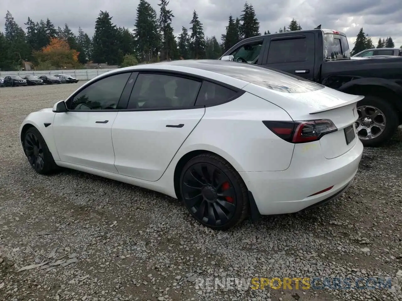 2 Photograph of a damaged car 5YJ3E1EC4NF293417 TESLA MODEL 3 2022