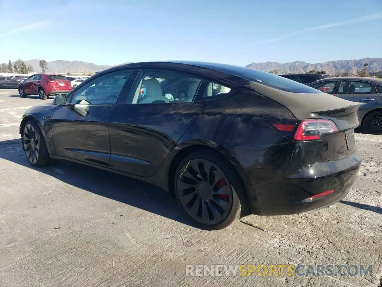 2 Photograph of a damaged car 5YJ3E1EC5NF120456 TESLA MODEL 3 2022
